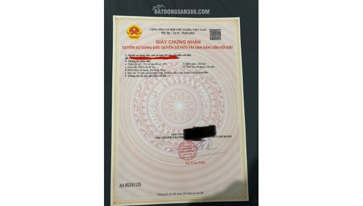 Đất Đẹp – Giá Tốt – Bán Đất Phân Lô Nhà Nước Sát Biển Vịnh Cam Ranh, Gần Sân Bay Cam Ranh,Khánh Hòa