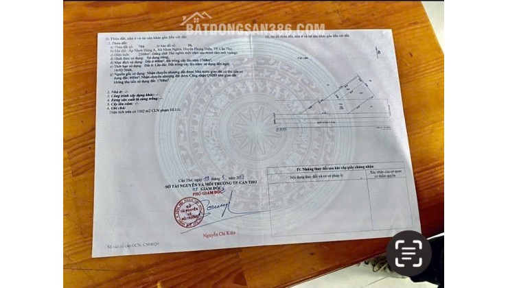 BÁN KHO MẶT TIỀN QL61C, GẦN CẦU BA LÁNG, DT 2168M2, CHỈ 11TR/M2. LH:0783960791.