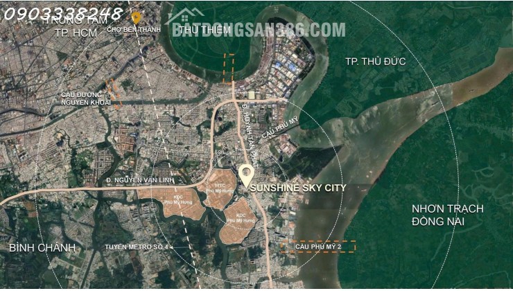 Booking giữ chỗ sớm V8, V9, hưởng 1% chiết khấu tại Sunshine Sky City để đón đầu hạ tầng phát triển