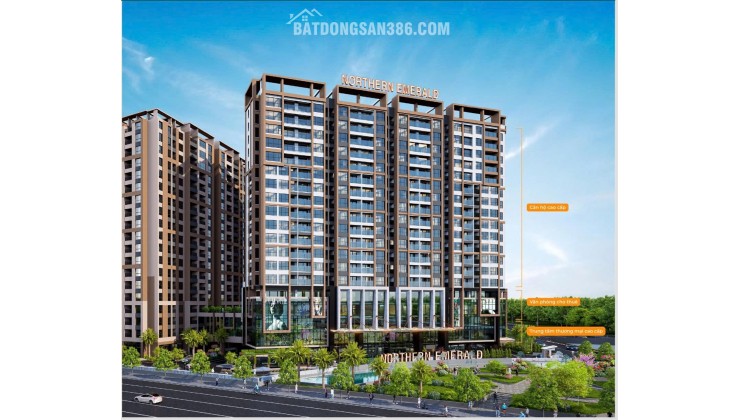 Bán căn hộ Northern Emerald View trực diện Aone Long Biên