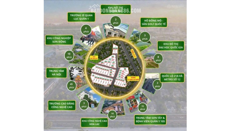 CHỈ TỪ 37TR/M SỞ HỮU ĐẤT NỀN TRUNG TÂM HÒA LẠC!