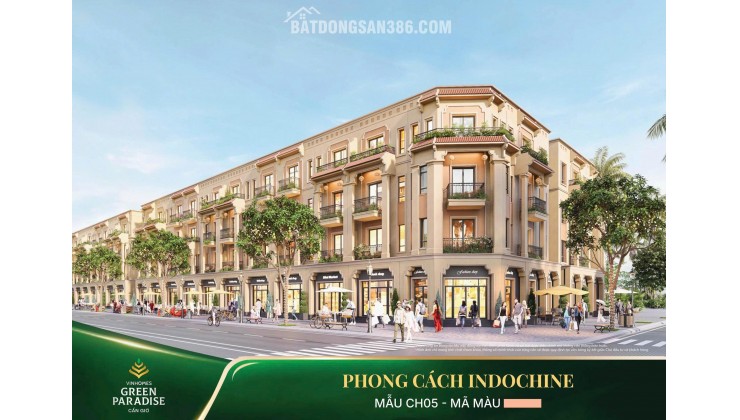 BÁN NHÀ TẠI VINHOMES GREEN PARADISE CẦN GIỜ DT: 5X15=75M2 SHR CHỈ 11,9 TỶ. LH:0916666313.