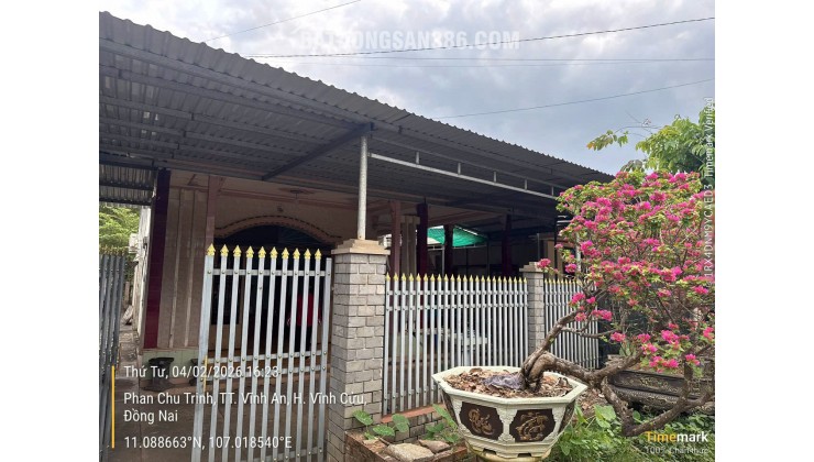 BÁN ĐẤT TẶNG NHÀ CẤP 4 TẠI ĐỒNG NAI. DT 372,1 M2. SHR. GIÁ BÁN 25XX. LH:0965156765.