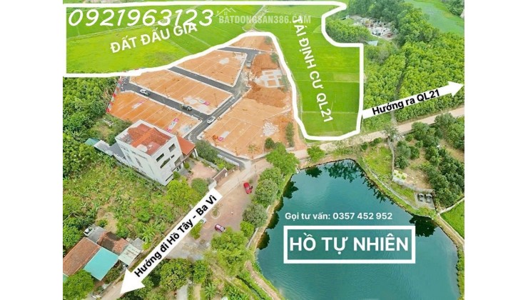 ƯU ĐÃI LÔ ĐẤT SÁT QL21 CẠNH TƯỜNG DỰ ÁN ĐẤT ĐẤU GIÁ ĐỐI DIỆN TRƯỞNG CĐ NGHỀ CHẤT LƯỢNG CAO HOÀ LAC