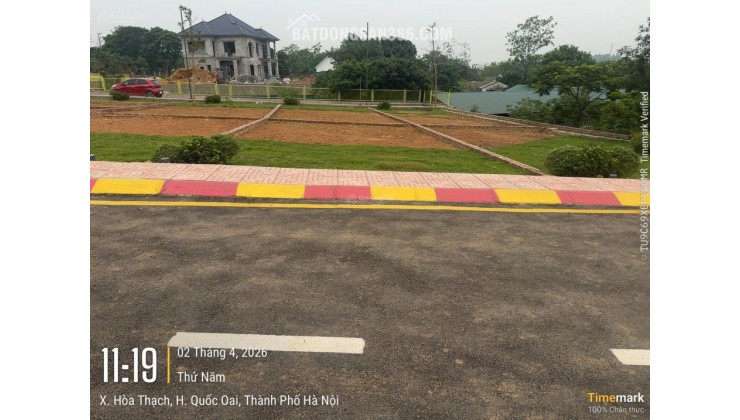 Chính chủ cần bán lô đất tại Hòa Lạc cách Quốc lộ 21 300m diện tích 100m2 mặt tiền 6m Giá Siêu Rẻ