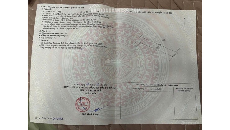 BÁN ĐẤT XÂY NHÀ TRỌ TÂM ĐIỂM KHU CÔNG NGHỆ CAO HÒA LẠC SÁT CÁC TRƯỜNG ĐẠI HỌC LỚN