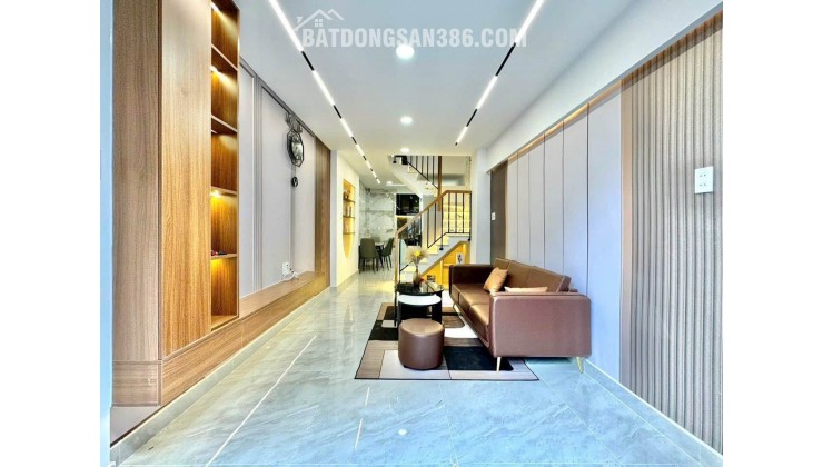 NGAY LOTTE - CITYLAND - TRUNG TÂM GÒ VẤP- 3 TẦNG SÂN THƯỢNG - HẺM 3G - SẴN NỘI THẤT - SỔ VUÔNG A4 - 4 TỎI TL