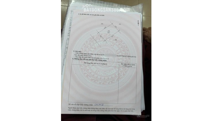 Bán 60,5m2 CỔ ĐÔNG, Sơn Tây gần LÀNG ĐHQG giá chỉ 2,350 tỷ/lô