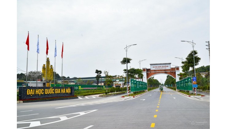 Chủ ngộp banh bán mảnh đất 128m2 rẻ hơn xung quanh 5 - 600 triệu ngay cạnh CNC Hoà Lạc