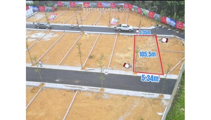 Cảnh báo - lô đất 2 mặt tiền siêu hiếm tại Hoà Lạc nằm sát QL21 - DT 105,5m2 full thổ cư, sẵn sổ