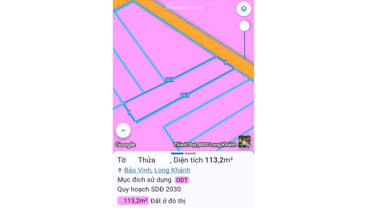 5m×25m 2 MẶT TIỀN  TP LONG KHÁNH, ĐN  NGAY TRƯỜNG HỌC MN đến CẤP 3  GIÁ CHỈ 790Tr