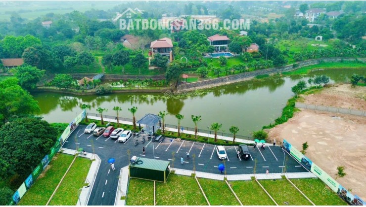 Giá chỉ 2.4 tỷ, đất đô thị Hòa Lạc, gần QL21 và làng đại học, diện tích 100m², mặt tiền 7m + Ôtô quay đầu trong đất.