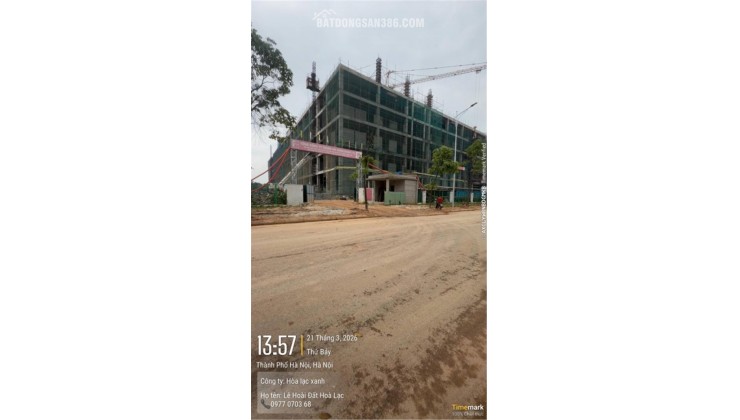 Tiết lô lô đất 100m2 gần ĐH Quóc Gia, khu vực trung tâm Hoà Lạc