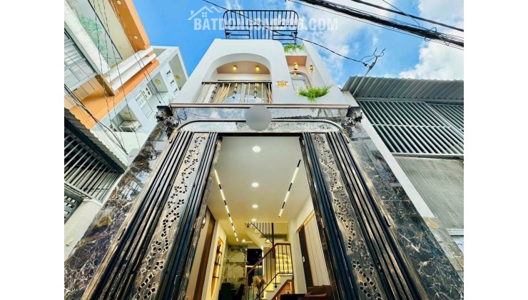 NGAY LOTTE - CITYLAND - TRUNG TÂM GÒ VẤP- 3 TẦNG SÂN THƯỢNG - HẺM 3G - SẴN NỘI THẤT - SỔ VUÔNG A4 - 4 TỎI TL