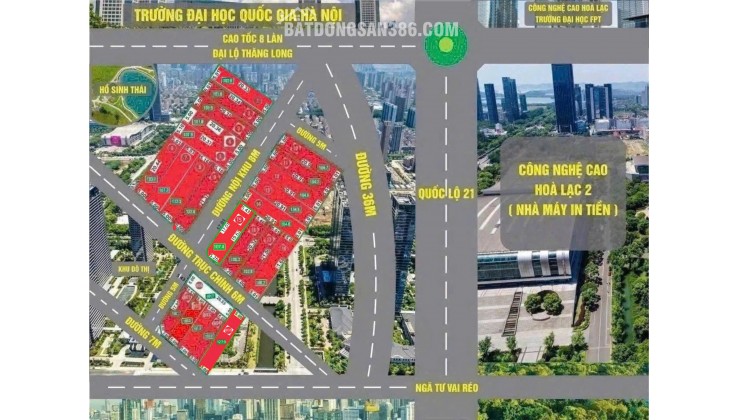 Chính Chủ Bán đất Liền Kề : 101.7m2 đất fun thổ cư. 4.x tỷ . Thôn 7 Phú Cát / Hòa Lạc/ Hà Nội, lh 0966329691