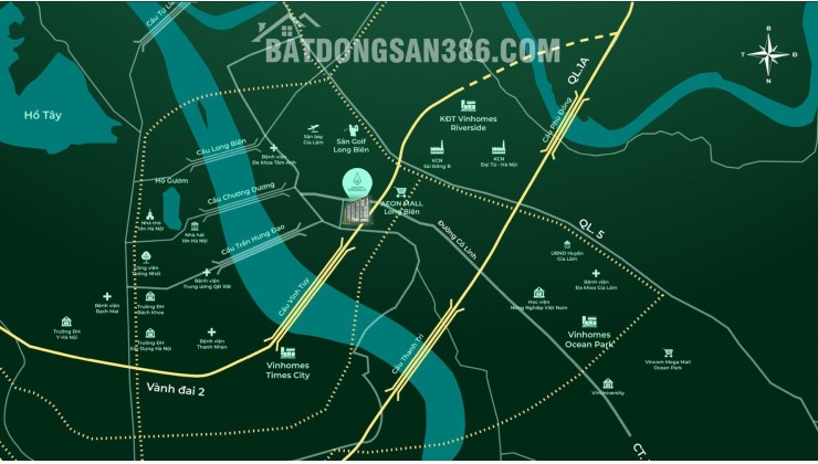 Bán mặt bằng sàn thương mại tại dự án Northern Emerald Long Biên