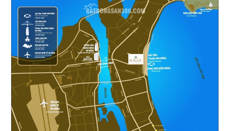 độc quyền căn 09 trực diện biển Mỹ Khê căn hộ Soleil, giá gốc từ CDT siêu lợi nhuận