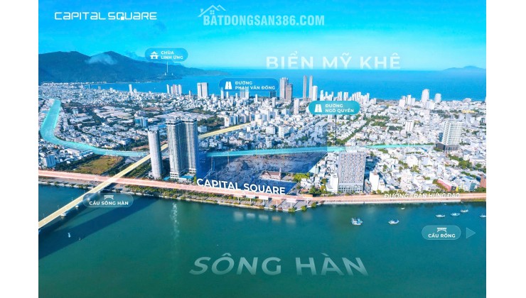 Độc quyền siêu phẩm 1PN tòa S4 mở bán đợt 1 Capital Square ĐN ngay mặt sông Hàn giá chỉ 3tỷ7 (full)
