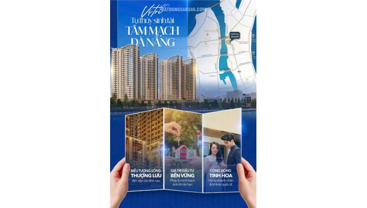 Độc quyền siêu phẩm 1PN tòa S4 mở bán đợt 1 Capital Square ĐN ngay mặt sông Hàn giá chỉ 3tỷ7 (full)