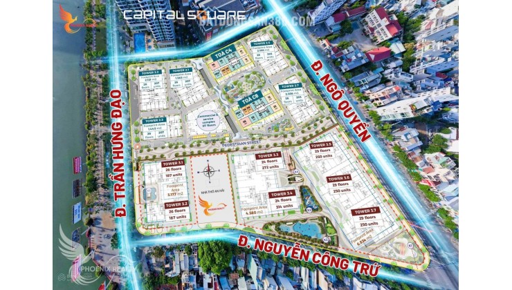 Căn 1PN DUY NHẤT CAPITAL SQUARE cạnh VINCOM CK 15% sở hữu lâu dài, Giá gốc từ CĐT.