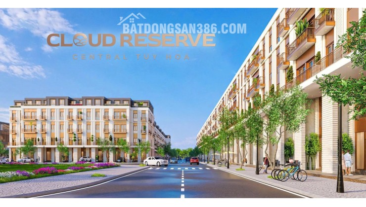 Bán nhà tại dự án Cloud Reserve Central Tuy Hòa, giá chỉ 9ty6xx, 100m2, 4PN, 4WC, view đẹp, uy tín