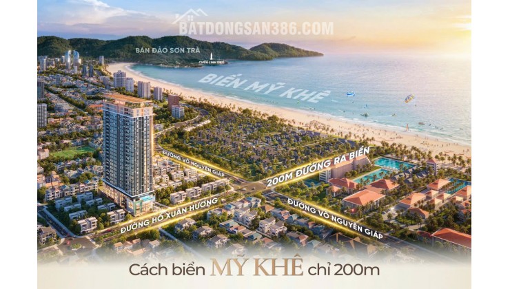 Giá dự kiến 4 tỷ sở hữu căn hộ Poet sổ hồng lâu dài cuối cùng ở mặt biển Mỹ Khê Đà Nẵng
