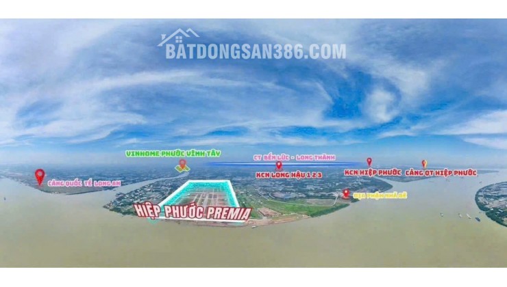 Đất BT Hiệp Phước Premia Cần Giuộc, 250m2, sổ hồng, 7.2 tỷ: MT sông Soài Rạp, 5PN, 3 tầng, tiện ích đầy đủ, liên hệ 0902828026