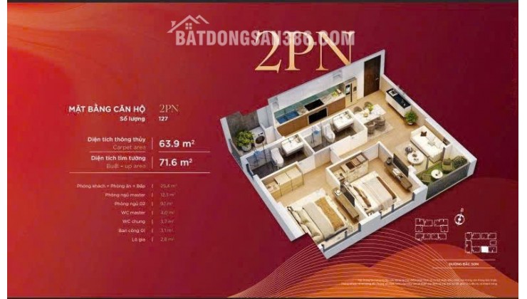 Chung cư cao cấp trục chính đường Bắc Sơn Thái Nguyên