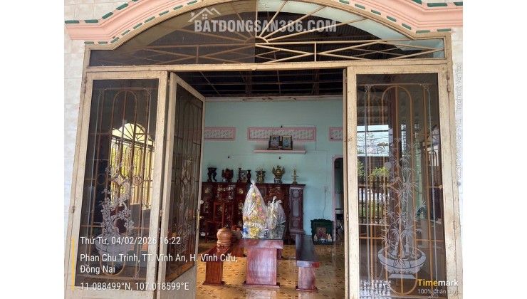 BÁN ĐẤT TẶNG NHÀ CẤP 4 TẠI ĐỒNG NAI. DT 372,1 M2. SHR. GIÁ BÁN 25XX. LH:0965156765.