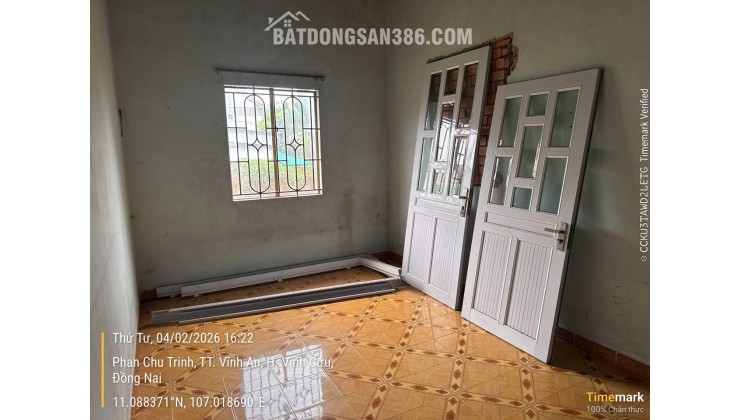 BÁN ĐẤT TẶNG NHÀ CẤP 4 TẠI ĐỒNG NAI. DT 372,1 M2. SHR. GIÁ BÁN 25XX. LH:0965156765.