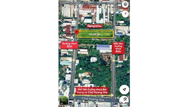BÁN ĐẤT 2 MẶT TIỀN – VỊ TRÍ ĐẸP GẦN CHỢ HOÀNG GIA – TIỀM NĂNG ĐẦU TƯ CAO