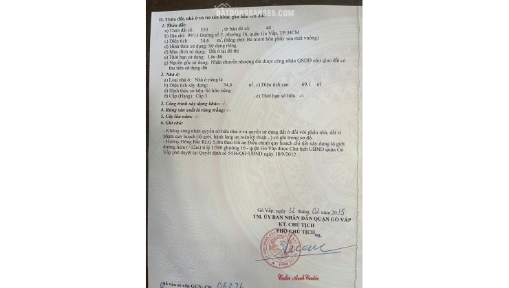 BÁN NHÀ CHÍNH CHỦ: NHỎ, ĐẸP, CHẮC CHẮN, HẺM THÔNG - RỘNG, KDC THÂN THIỆN. LH:0989051114.