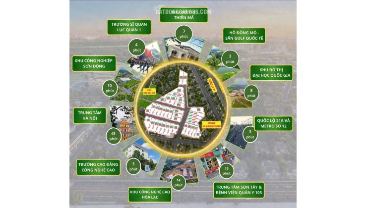 Cơ hội vàng trong làng đất đẹp , chỉ 2.5 tỷ sở hữu lô đất đẹp full thổ cư  tại Hòa Lạc, HN. LH 0981376738