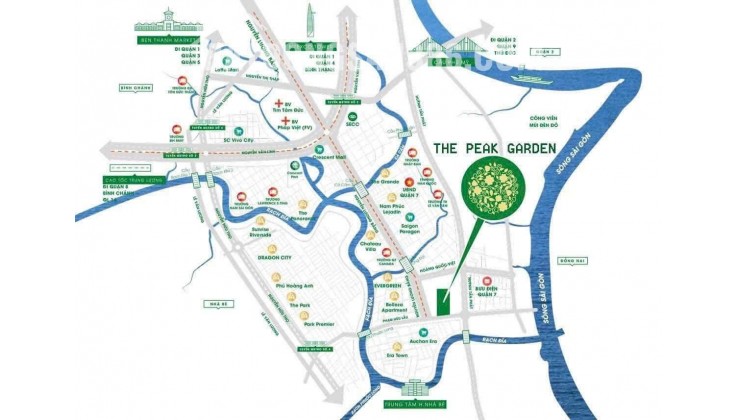 Nhận giữ chỗ 200 căn The Peak Garden Quận 7 sát cạnh nhà ga Tân Mỹ, Quận 7 với giá từ 75 triệu/m2