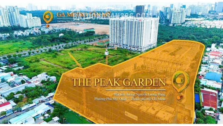 Nhận giữ chỗ 200 căn The Peak Garden Quận 7 sát cạnh nhà ga Tân Mỹ, Quận 7 với giá từ 75 triệu/m2