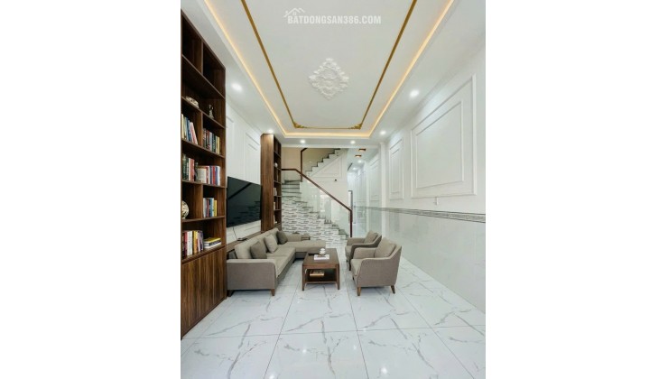 Bán nhà ngay NGÃ TƯ BỐN XÃ  đường 6m - 4 tầng - sổ vuôn A4 - CHỈ 6.x tỷ