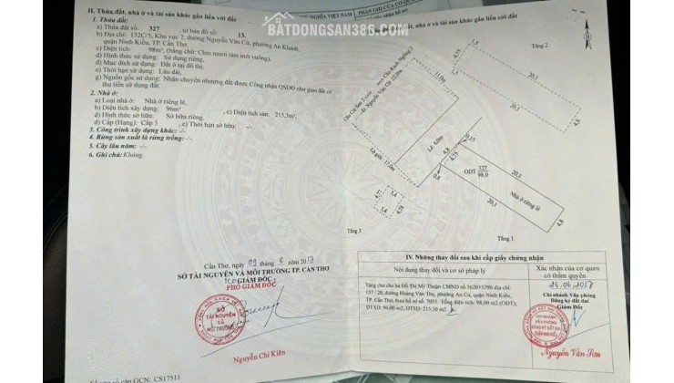 BÁN NHÀ MẶT TIỀN NGUYỄN VĂN CỪ - 17 TỶ, 98M2, KINH DOANH