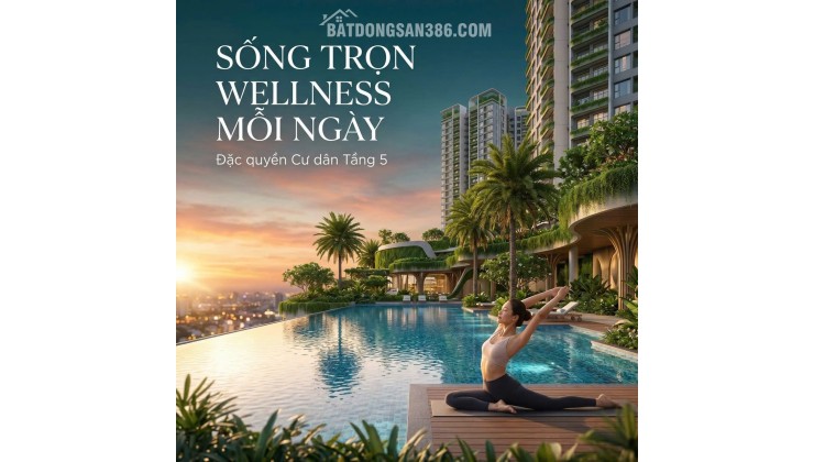 CĂN HỘ WELLNESS TẠI Q7 – KHÔNG GIAN SỐNG TINH CHỌN  THE PEAK GARDEN GIÁ TỪ 75 triệu/m2, 15% KÍ HĐMB