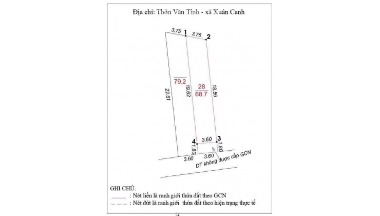 CHỦ CẦN BÁN LỖ – LÔ ĐẤT ĐẸP XUÂN CANH, ĐÔNG ANH