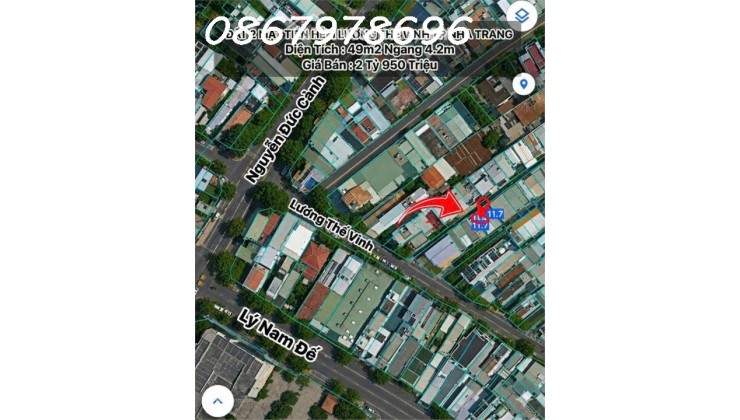 Siêu phẩm đất 2 mặt tiền hẻm Lương Thế Vinh, giá chỉ 2,95 tỷ, DT 49m2.