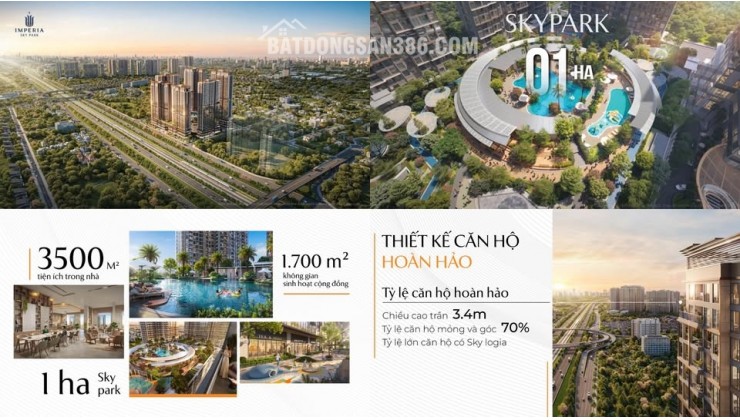  HOT NHẤT THÁNG NÀY – ĐỘC QUYỀN QUỸ CĂN 1PN TÒA S3 Imperia Sky Park CHUẨN BỊ RA MẮT 