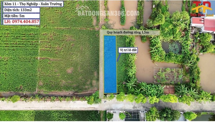 Bán Đất Tại Thọ Nghiệp 3 Mặt Tiền Diện Tích 133m² full Thổ Cư- Xuân Trường