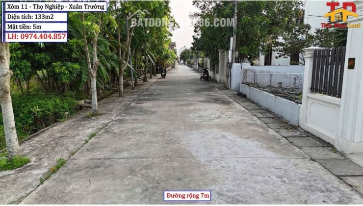 Bán Đất Tại Thọ Nghiệp 3 Mặt Tiền Diện Tích 133m² full Thổ Cư- Xuân Trường