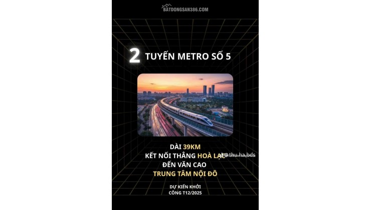  HÒA LẠC – “QUẬN 9” CỦA MIỀN BẮC?
Nếu BĐS Quận 9 từng tăng giá hơn 10 lần nhờ Khu Công nghệ cao, thì hôm nay Hòa Lạc đang đi đúng quỹ đạo đó –