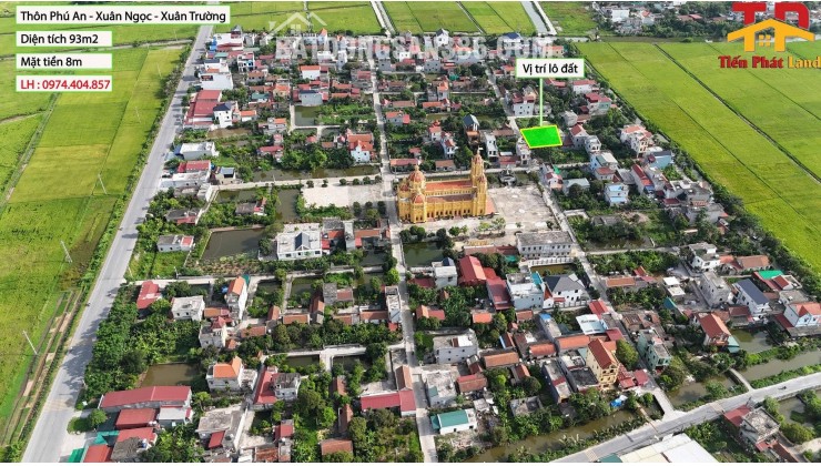 Bán Lô Đất Đẹp 93m² Mặt tiền 8M Tại Thôn Phú An - Xuân Ngọc - Xuân Trường