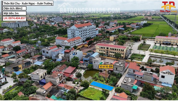 Bán Lô Đất Đẹp  88m² Tại Bùi Chu - Xuân Ngọc - Xuân Trường