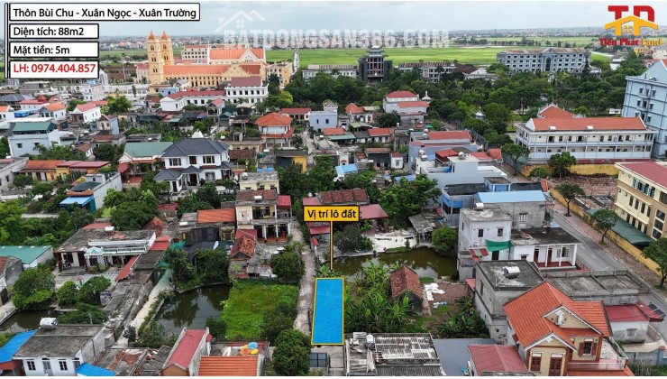 Bán Lô Đất Đẹp  88m² Tại Bùi Chu - Xuân Ngọc - Xuân Trường