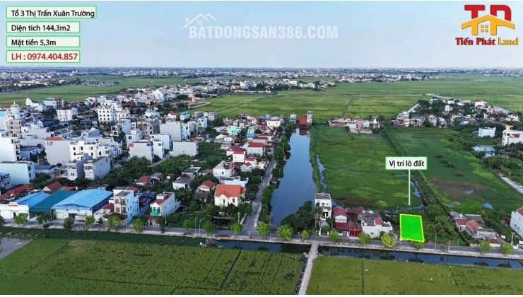 Lô Đất Giá Đẹp Cách Trung Tâm Thị Trấn Xuân Trường Chỉ 400m
