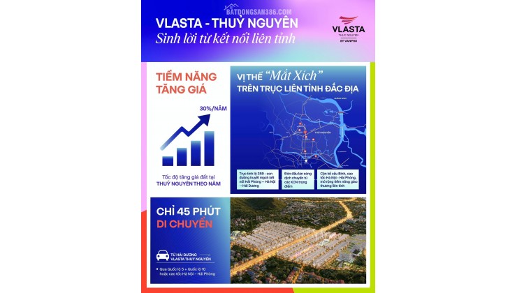  VLASTA THỦY NGUYÊN – ĐÓN ĐẦU TÂM ĐIỂM TĂNG GIÁ MỚI CỦA HẢI PHÒNG 