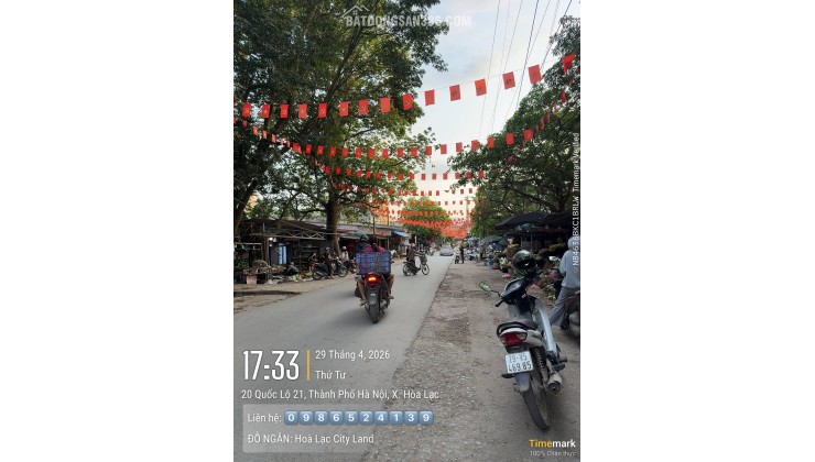 100m full thổ ngay chợ Hoà Lạc – giá ngoại giao, cơ hội đầu tư hiếm